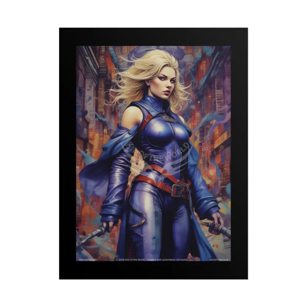 Action Comic Book Giant Couple Fashion Lady Tall Girl Fashion Giantess Pink Hair Superhero Heroine Empowered Woman