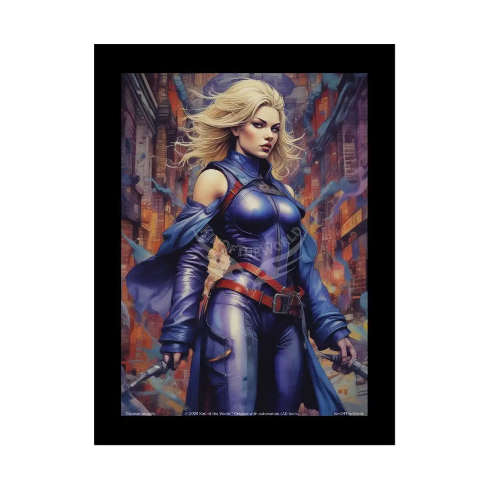 Action Comic Book Giant Couple Fashion Lady Tall Girl Fashion Giantess Pink Hair Superhero Heroine Empowered Woman