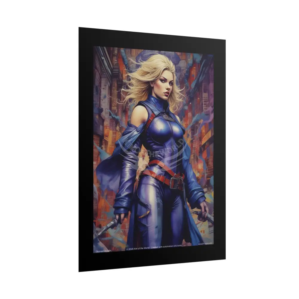 Action Comic Book Giant Couple Fashion Lady Tall Girl Fashion Giantess Pink Hair Superhero Heroine Empowered Woman