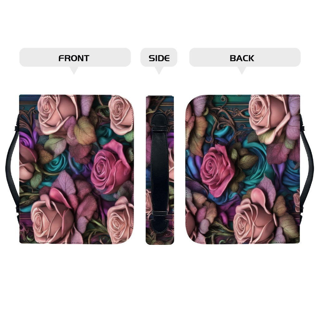 Gothic Rose Leather Bible Cover
