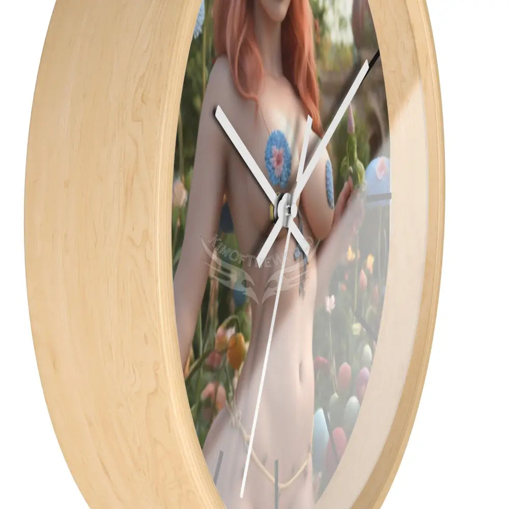 AI Girl Wall Clock — Sexy Motivational ’Get to Work’ Decor for Home & Office Home Decor