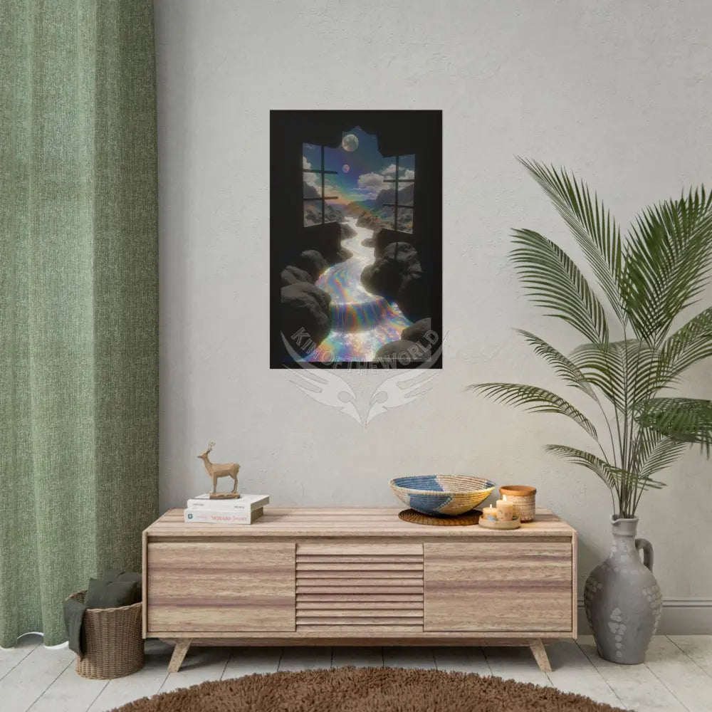 ’Along the Iridescent River’ Giant Surreal Fantasy Poster — Dreamscape Rolled Art Print Poster