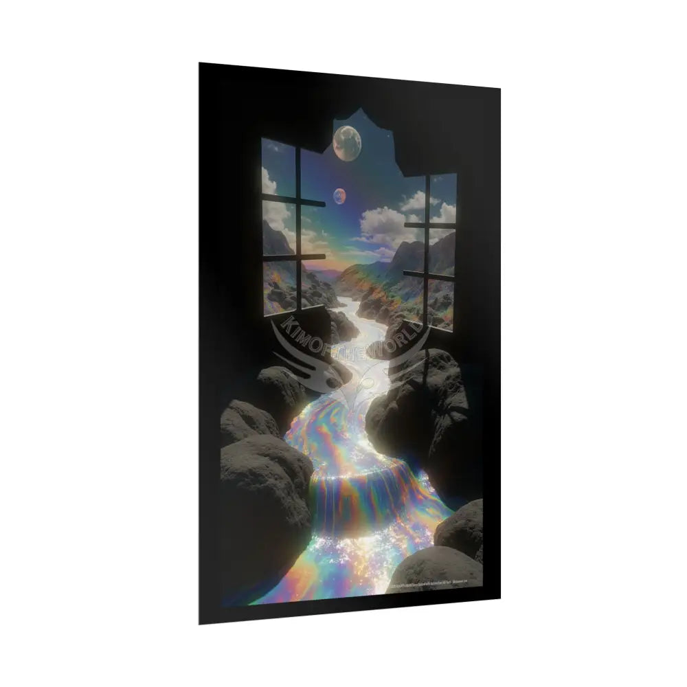 ’Along the Iridescent River’ Giant Surreal Fantasy Poster — Dreamscape Rolled Art Print Poster