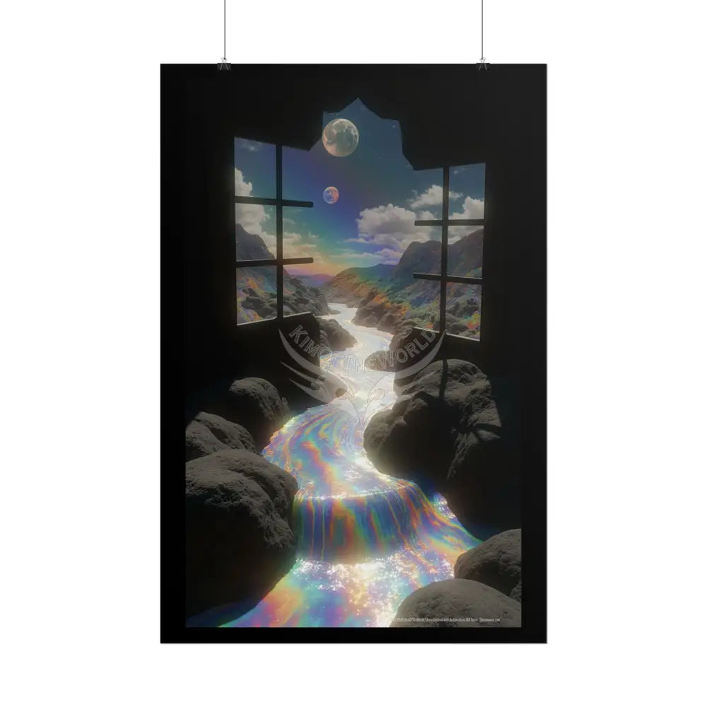 ’Along the Iridescent River’ Giant Surreal Fantasy Poster — Dreamscape Rolled Art Print Poster