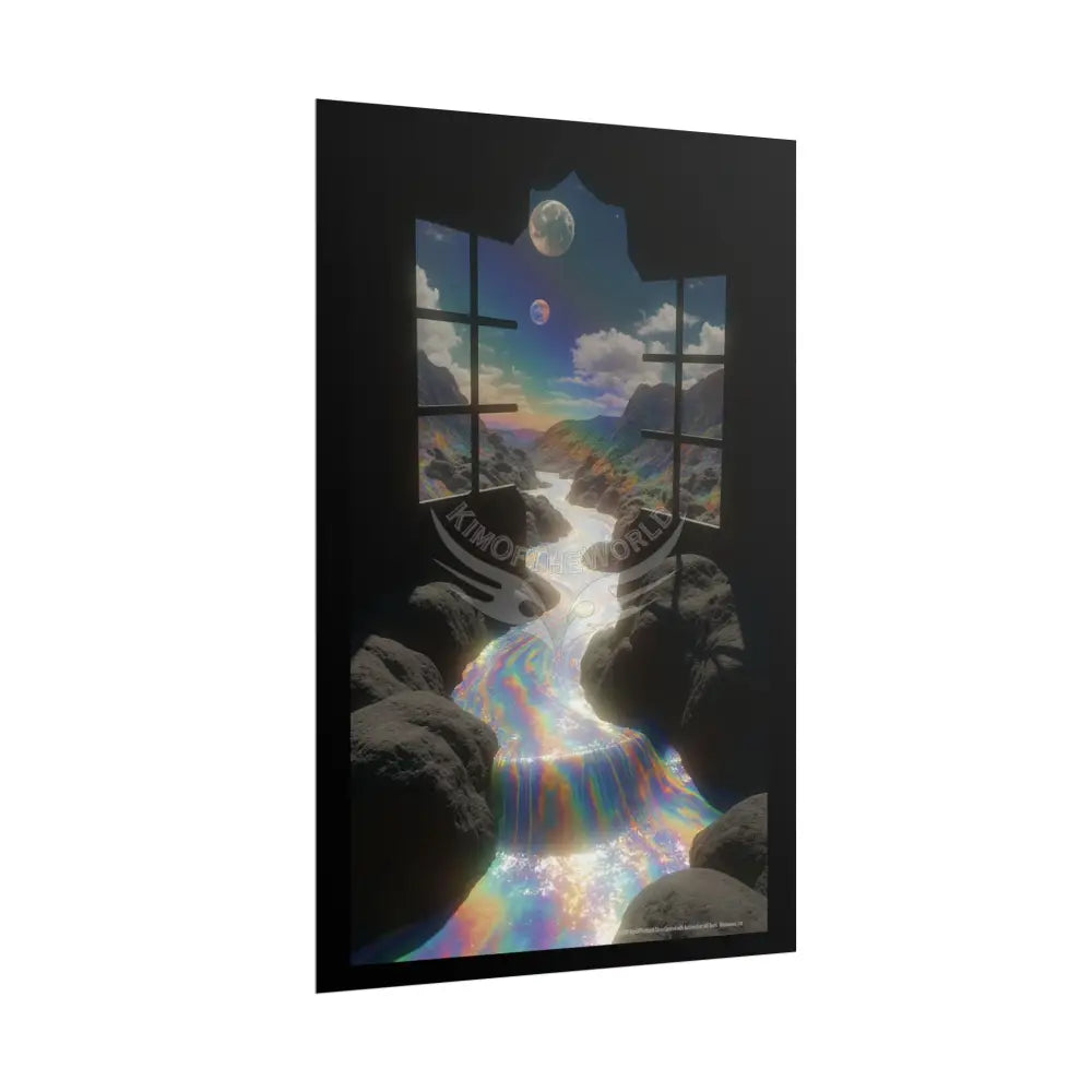 ’Along the Iridescent River’ Giant Surreal Fantasy Poster — Dreamscape Rolled Art Print Poster