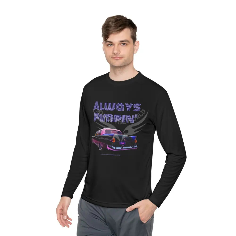 ’Always Pimpin’’ in Style Retro Classic Car - Men’s Long Sleeve Tee Long-sleeve