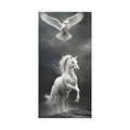 Animals in Wonderland Matte Canvas Art Print — Fantasy Animal Adventure 24″ x 48″ (Vertical) / 1.25’’ Canvas