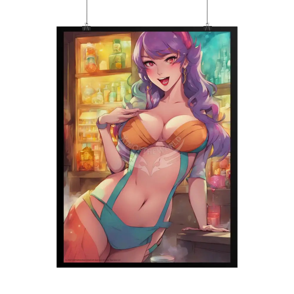 Anime Fashion Girl Rolled Posters — Subtle Girl Wall Art Poster