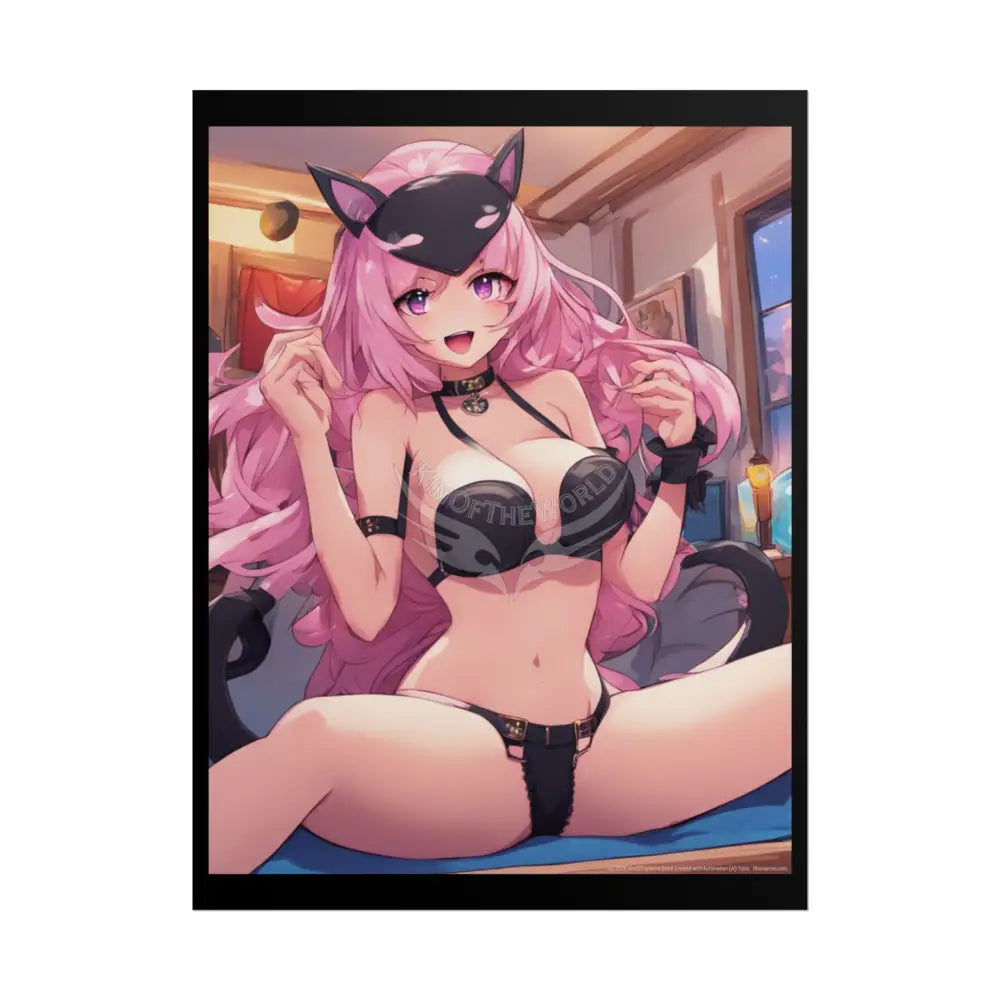 Anime Girl Poster — Fun Art (Empowered Women for Home or Office) 18″ x 24″ (Vertical) / Matte Poster