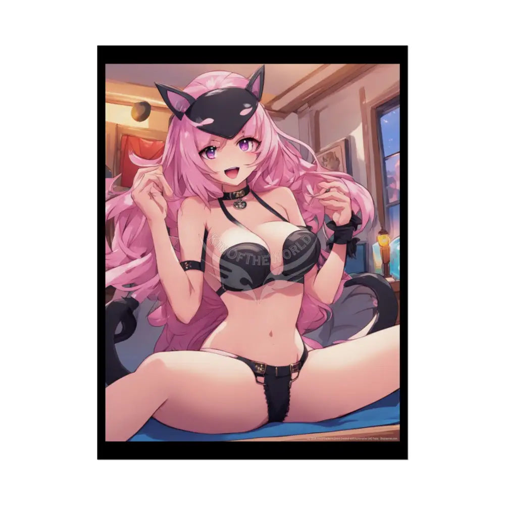 Anime Girl Poster — Fun Art (Empowered Women for Home or Office) 18″ x 24″ (Vertical) / Semi Glossy Poster