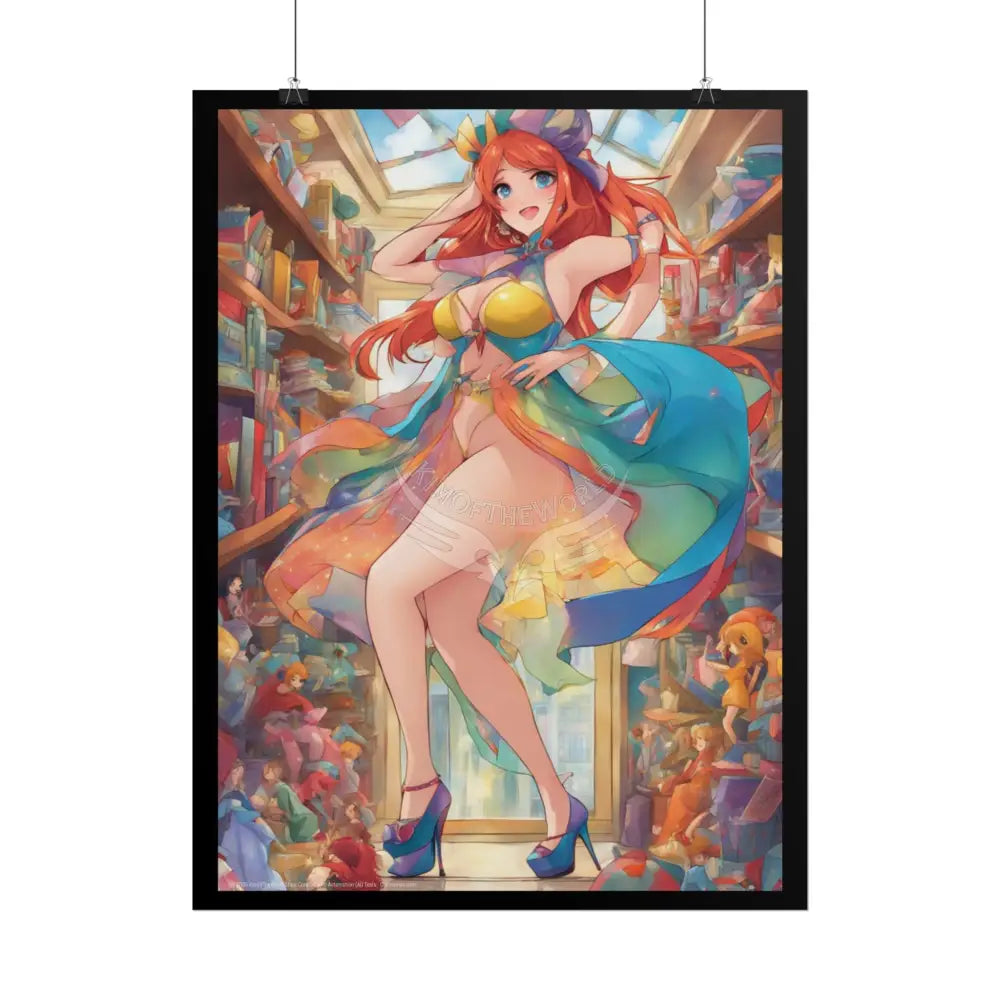 Anime Street Fashion Cute Tall Girlfriend Giantess Girl Rolled Posters — Wall Art Poster