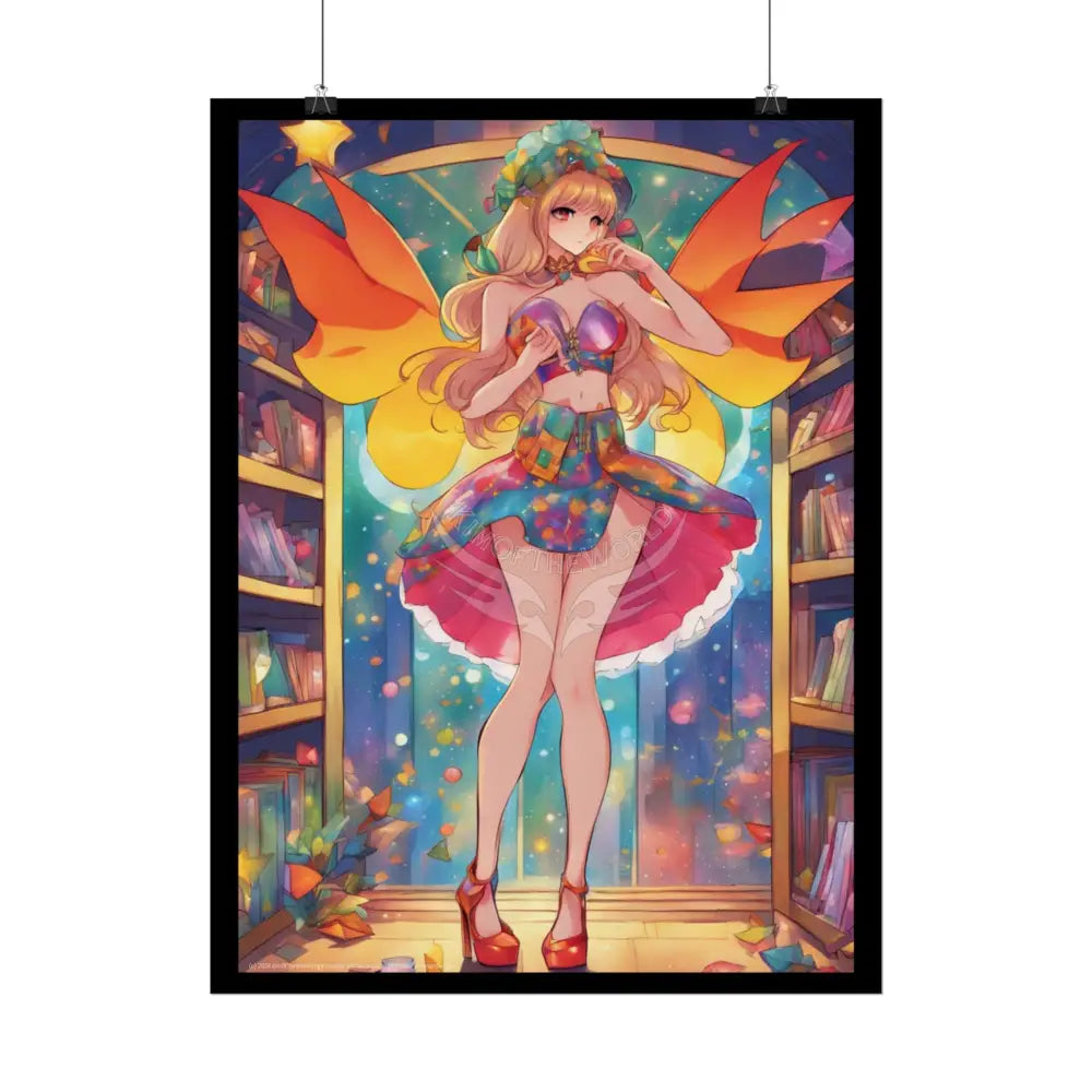 Anime Street Fashion Tall Girlfriend Giantess Girl Rolled Posters — Subtle AI Girl Wall Art Poster