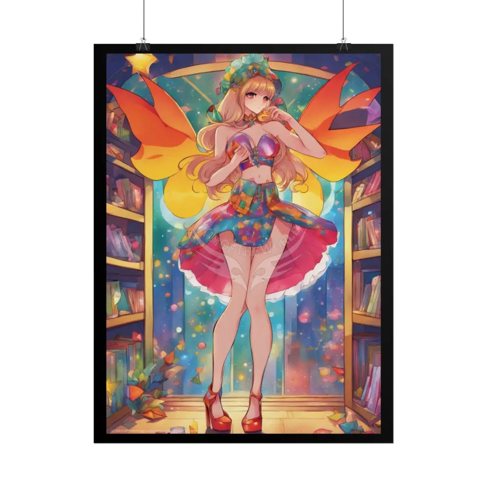 Anime Street Fashion Tall Girlfriend Giantess Girl Rolled Posters — Subtle AI Girl Wall Art Poster