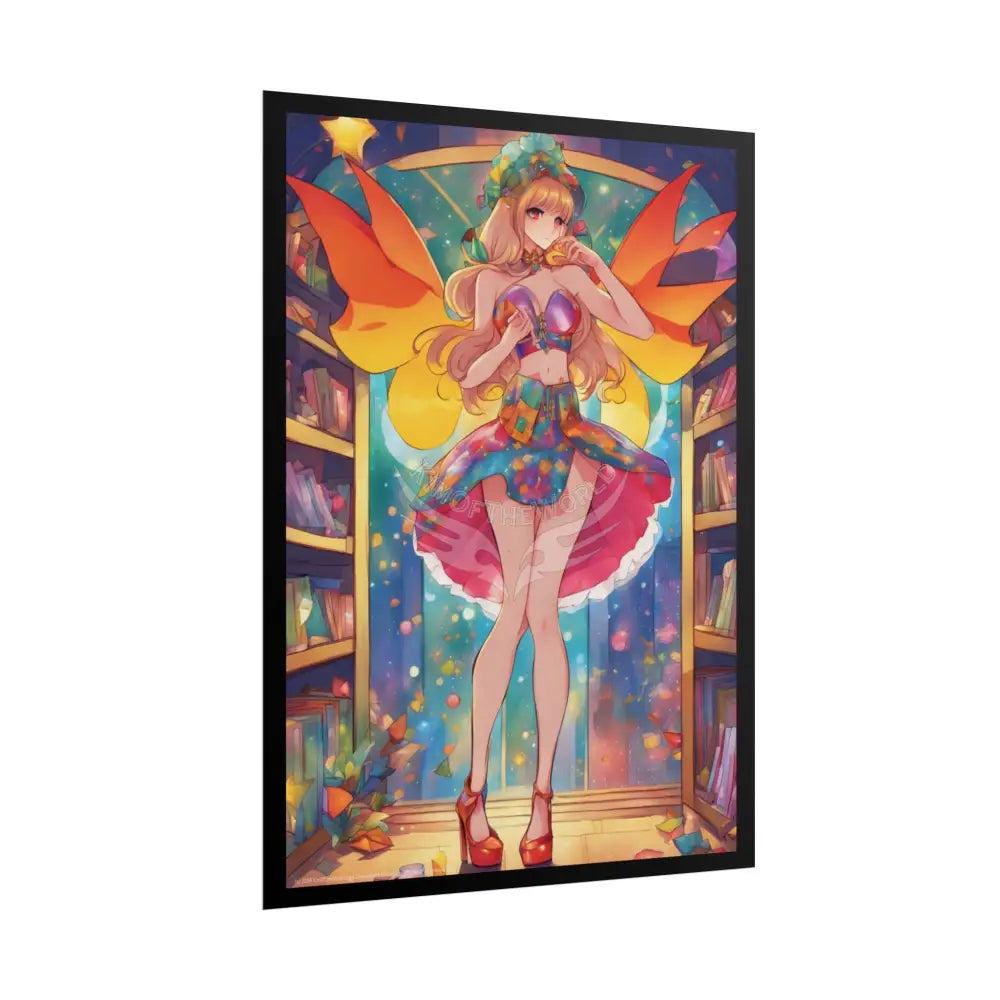Anime Street Fashion Tall Girlfriend Giantess Girl Rolled Posters — Subtle AI Girl Wall Art Poster