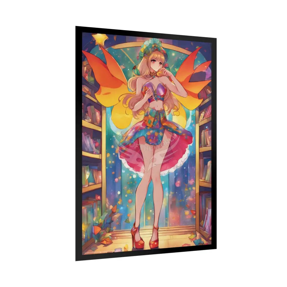 Anime Street Fashion Tall Girlfriend Giantess Girl Rolled Posters — Subtle AI Girl Wall Art Poster