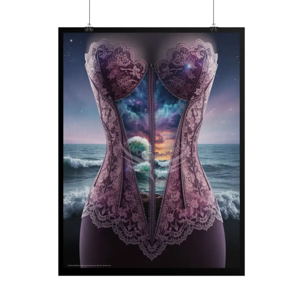 Another World Laced Bodice - Unusual Art Rolled Poster Poster