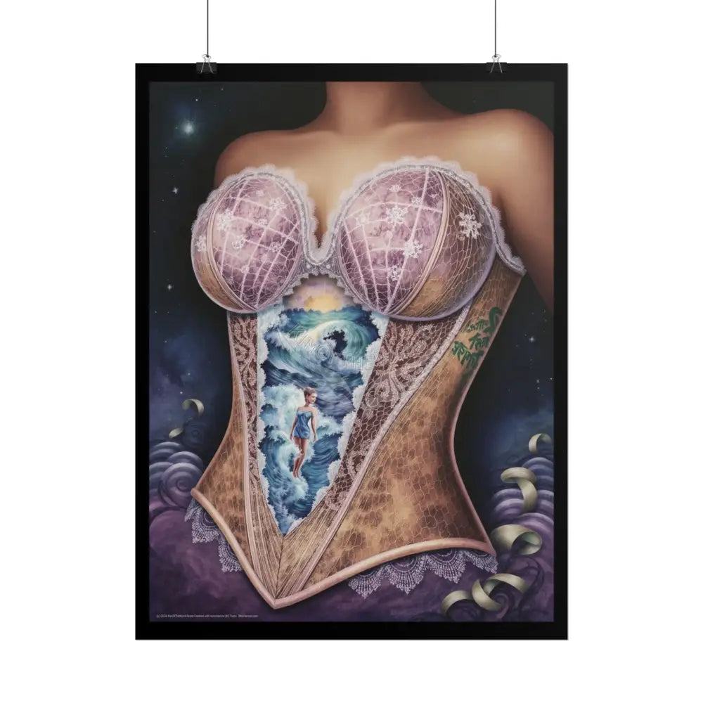 Another World Laced Bodice - Unusual Art Rolled Poster Poster