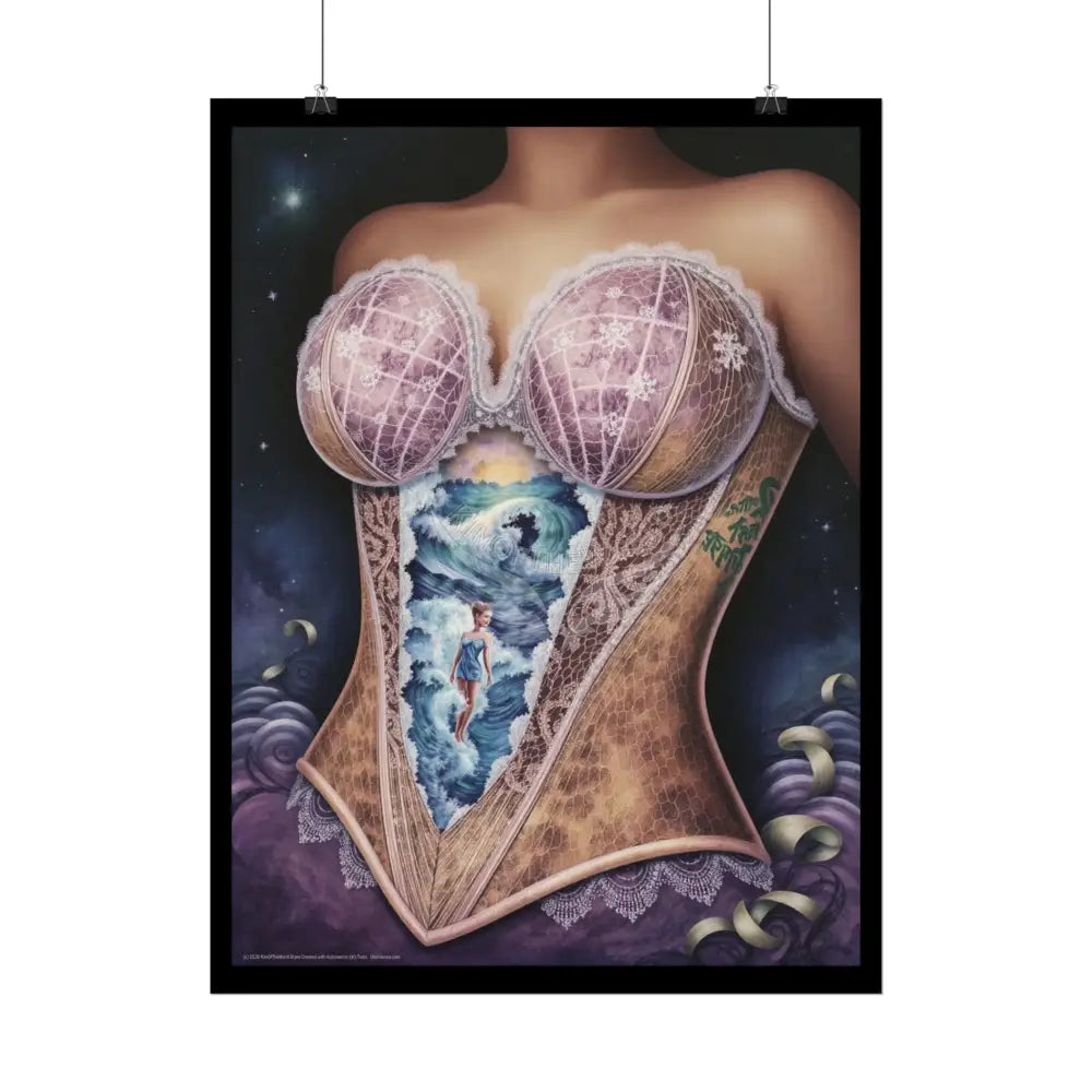 Another World Laced Bodice - Unusual Art Rolled Poster Poster