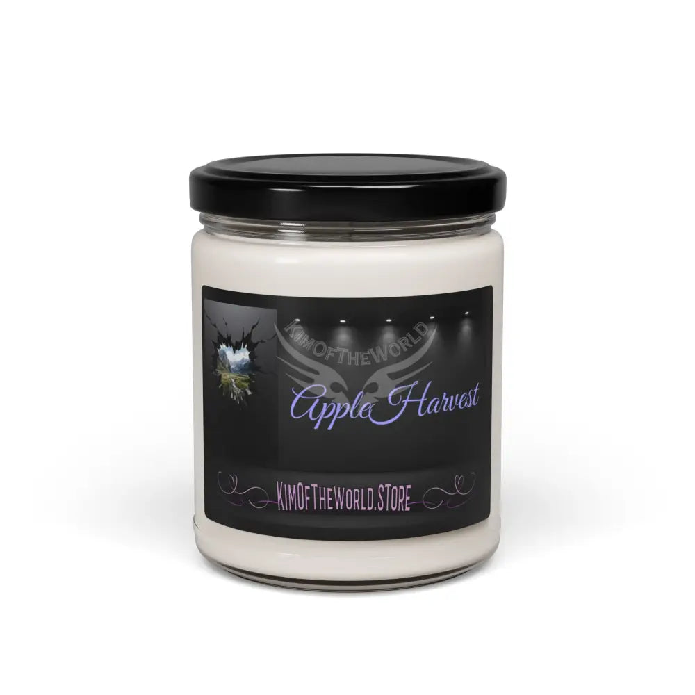 Apple Harvest Soy Candle — 9oz Scented Jar (Warm Autumn Apple Fragrance) Apple Harvest / 9oz Home Decor