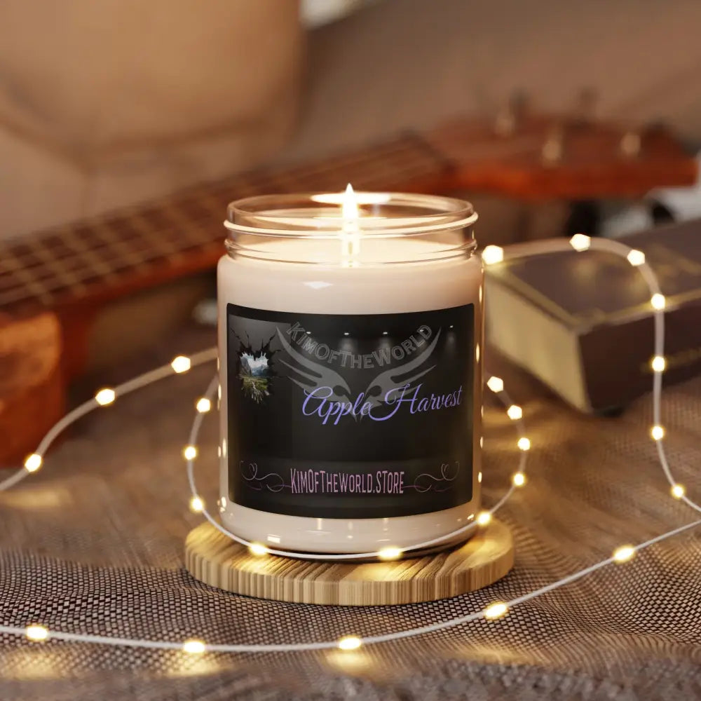 Apple Harvest Soy Candle — 9oz Scented Jar (Warm Autumn Apple Fragrance) Home Decor