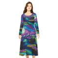 Aurora Night Landscape Dance Dress – Women’s Long Sleeve AOP L All Over Prints