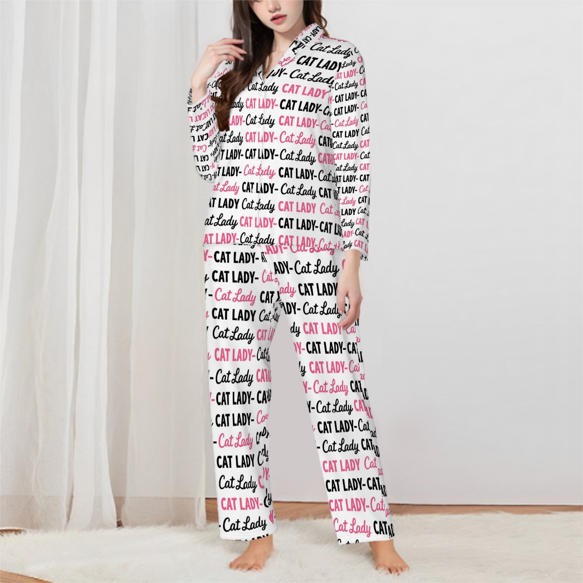 Long Sleeved Pajamas for Women Set Customized Services