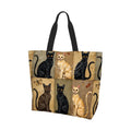 Beige and Black Cat Women’s Large Capacity Shoulder Bag 19.7’’x15.7’’x5.9’’ Handbag