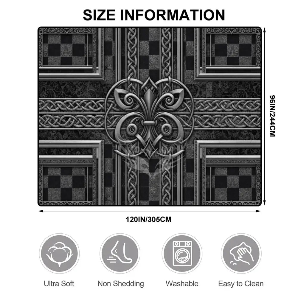 Large Area Rug Floor Carpet (5:4) 120’’x96’’ Rugs & Mats