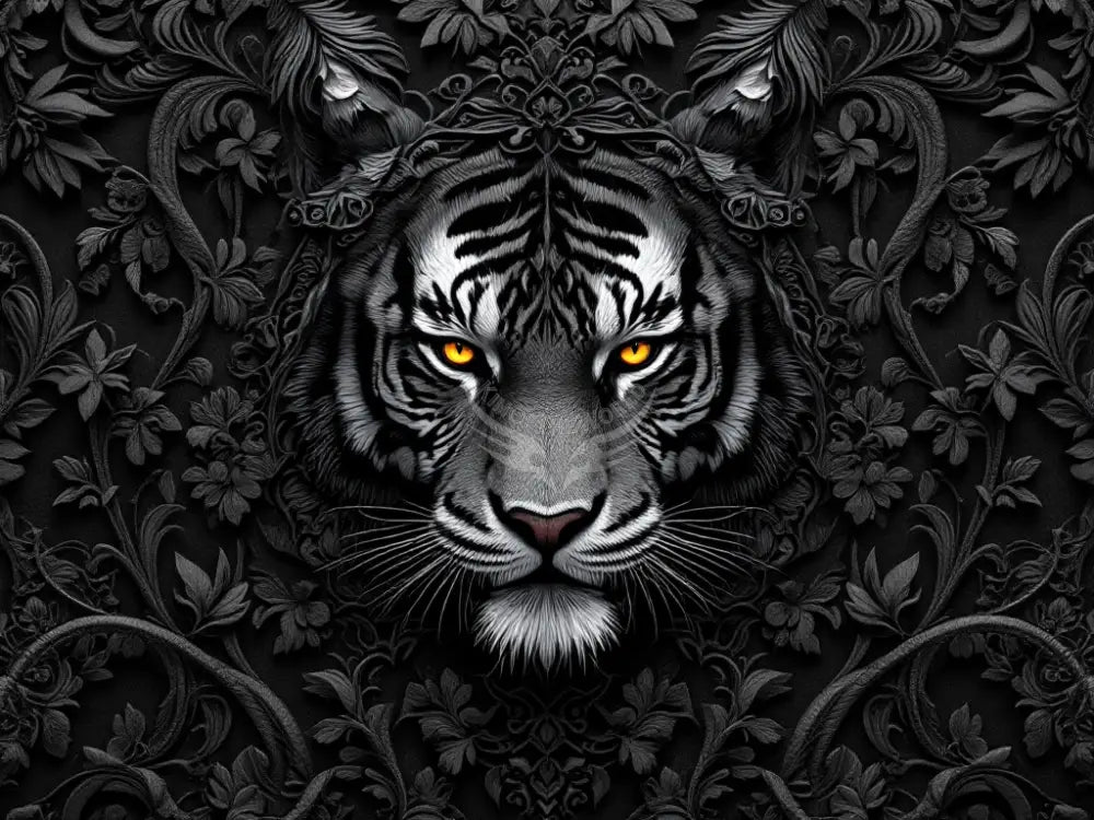 Black and White Tiger 3D Area Rug Floor Carpet 8x5.3 - 96’’x64’’ - Rugs & Mats