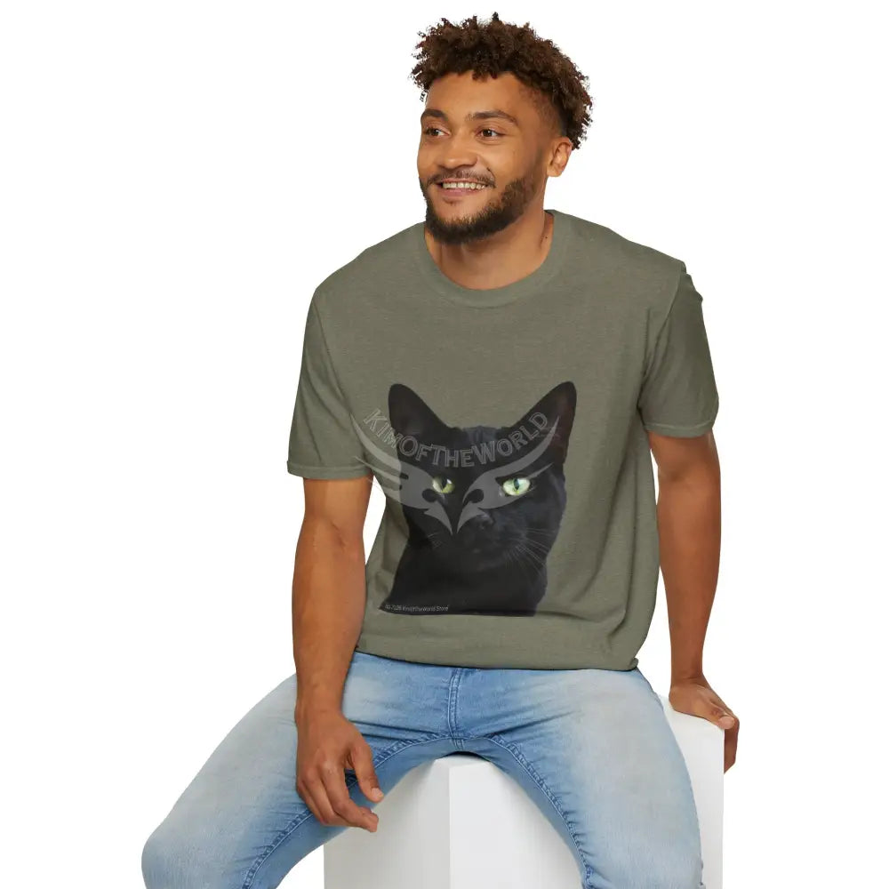 Black Cat Parent Tee - Softstyle T-Shirt T-Shirt
