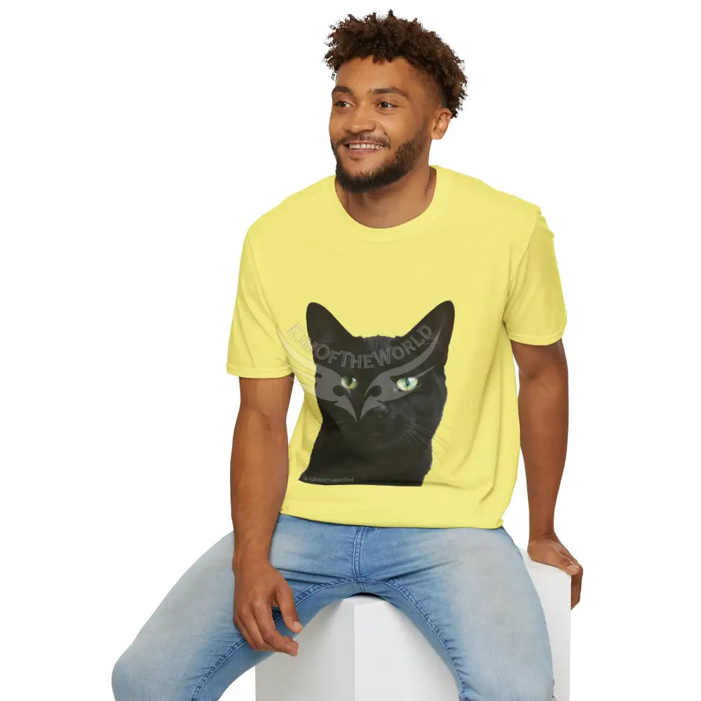 Black Cat Parent Tee - Softstyle T-Shirt T-Shirt