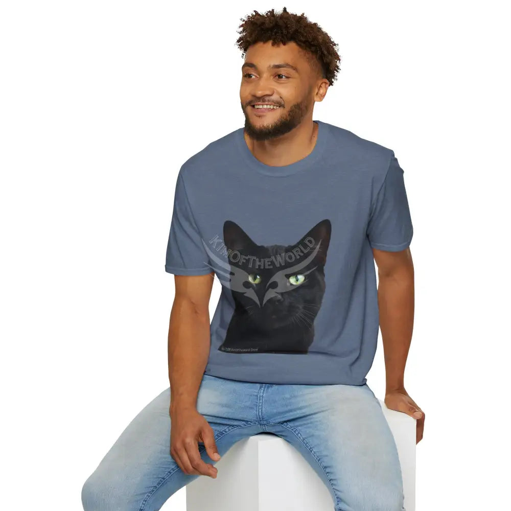 Black Cat Parent Tee - Softstyle T-Shirt T-Shirt