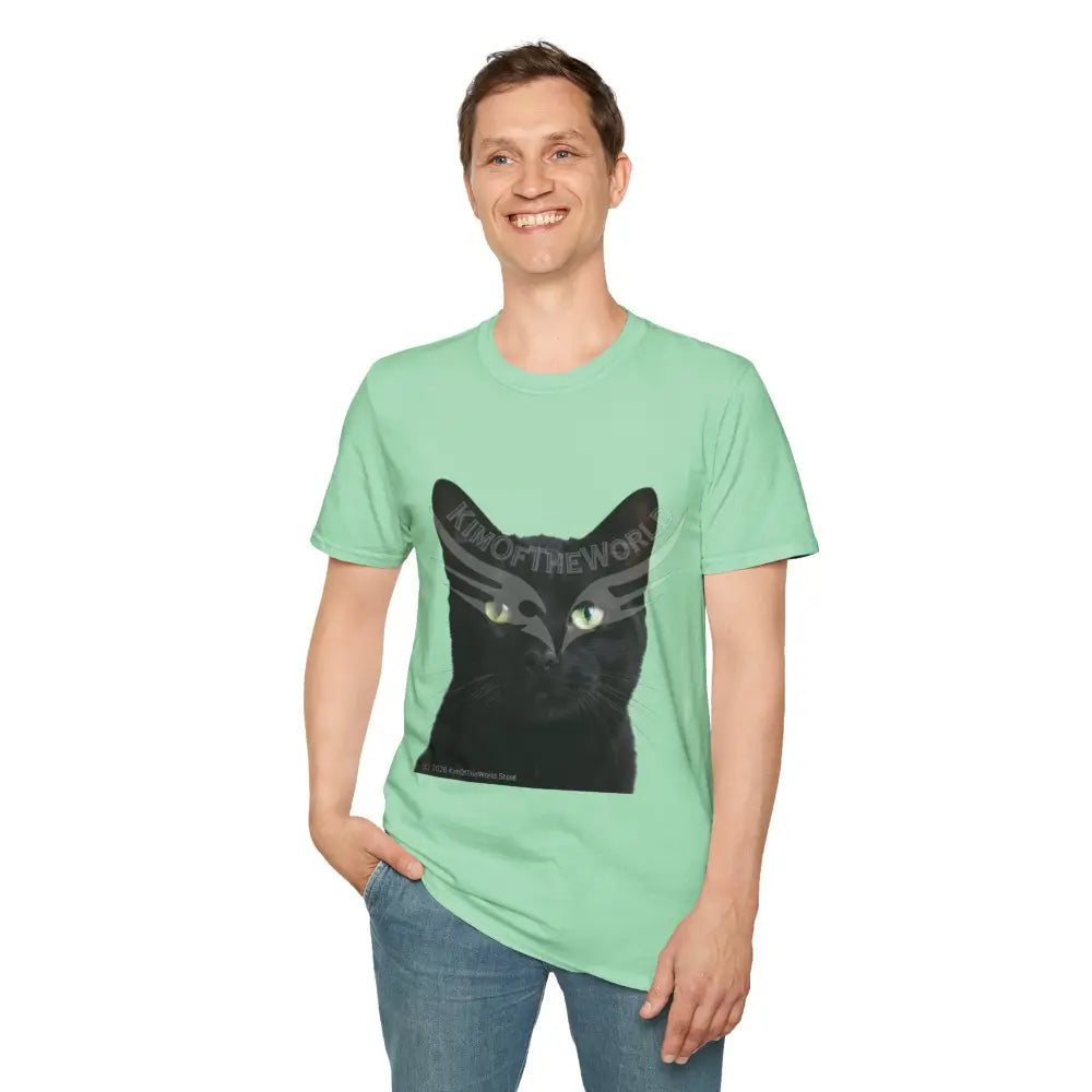 Black Cat Parent Tee - Softstyle T-Shirt T-Shirt