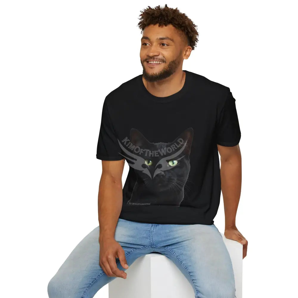 Black Cat Parent Tee - Softstyle T-Shirt T-Shirt