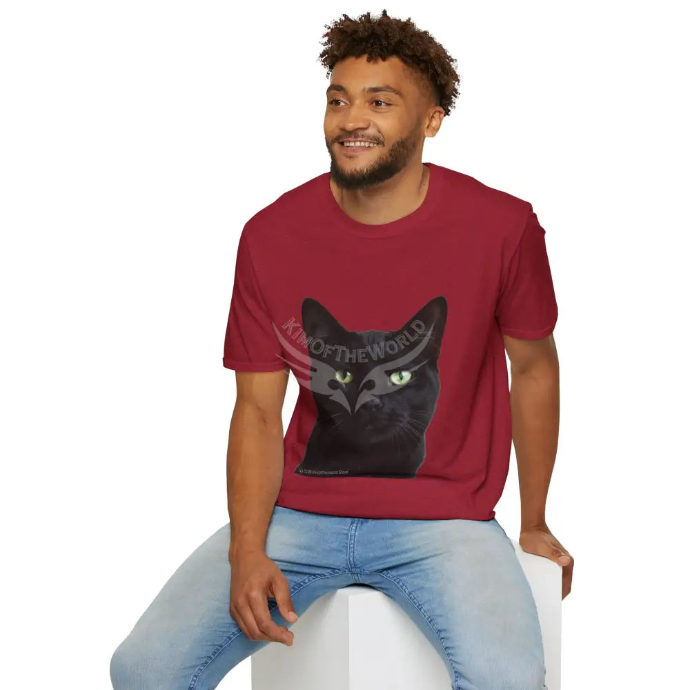 Black Cat Parent Tee - Softstyle T-Shirt T-Shirt