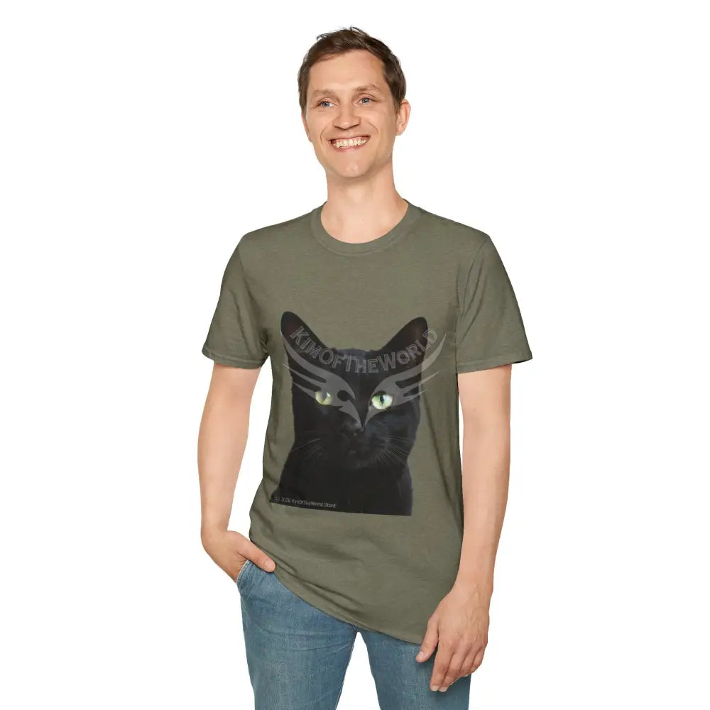 Black Cat Parent Tee - Softstyle T-Shirt T-Shirt