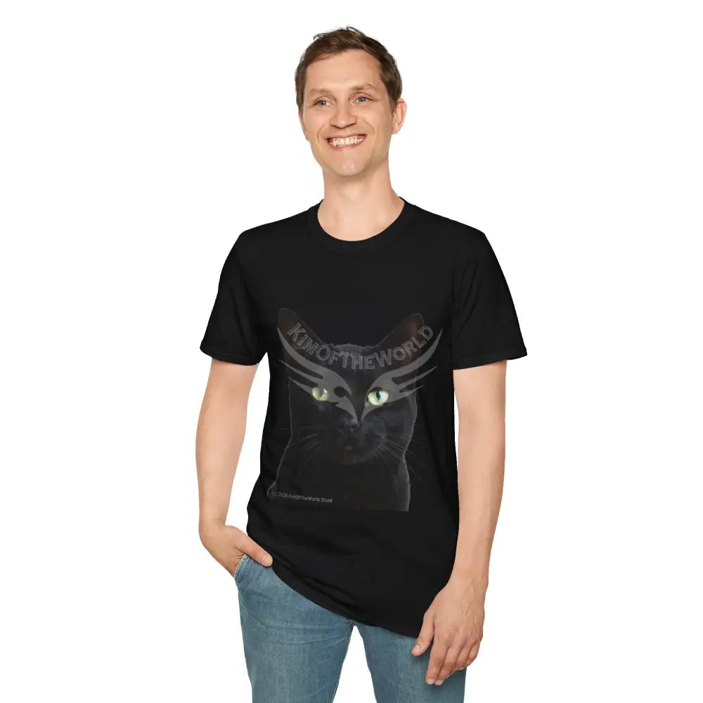 Black Cat Parent Tee - Softstyle T-Shirt T-Shirt