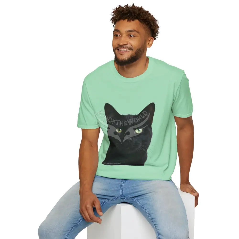 Black Cat Parent Tee - Softstyle T-Shirt T-Shirt