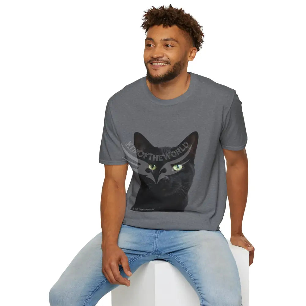 Black Cat Parent Tee - Softstyle T-Shirt T-Shirt