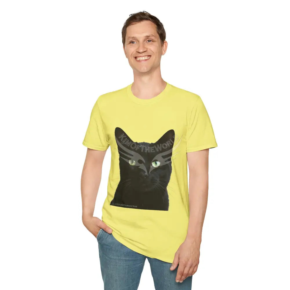 Black Cat Parent Tee - Softstyle T-Shirt T-Shirt