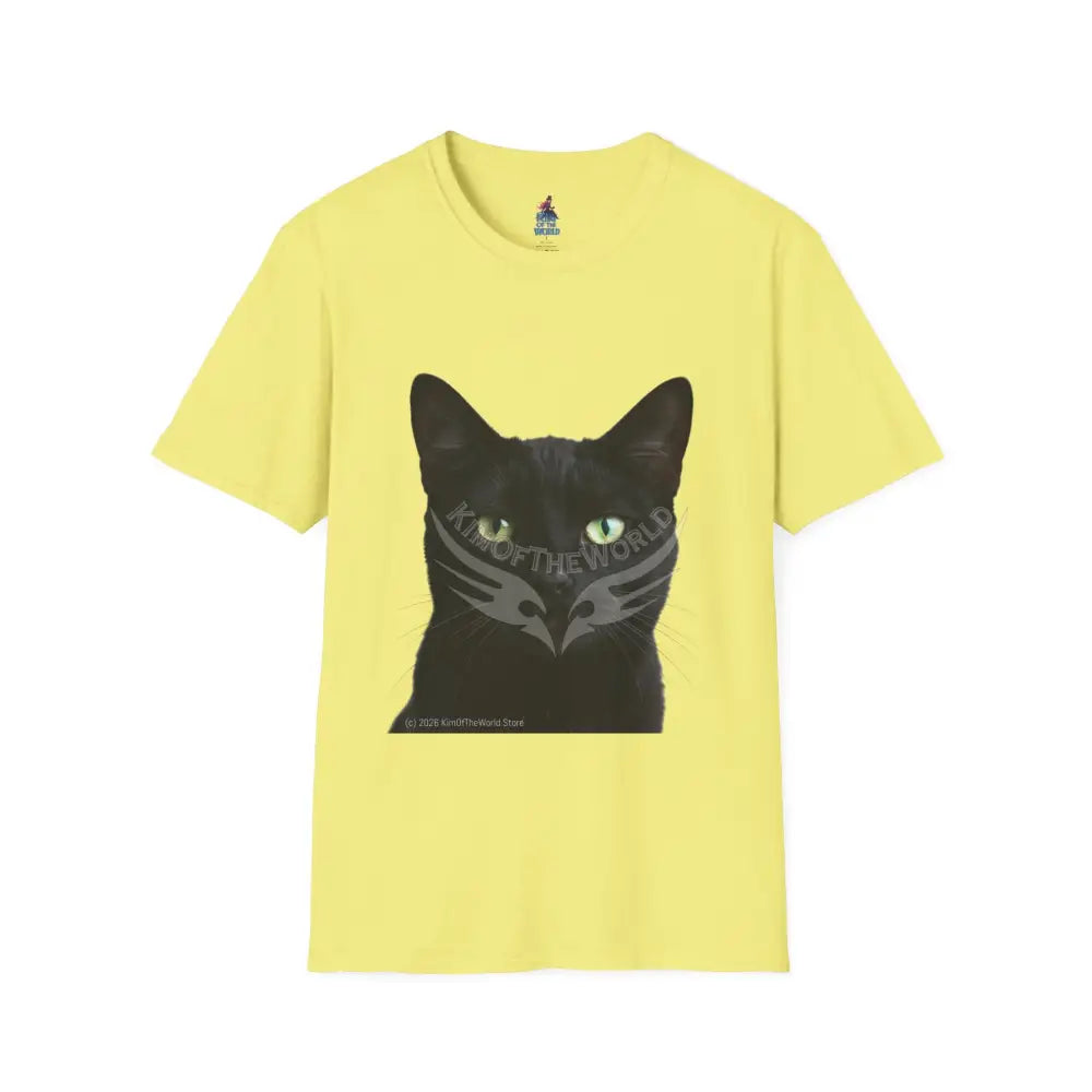 Black Cat Parent Tee - Softstyle T-Shirt Cornsilk / S T-Shirt