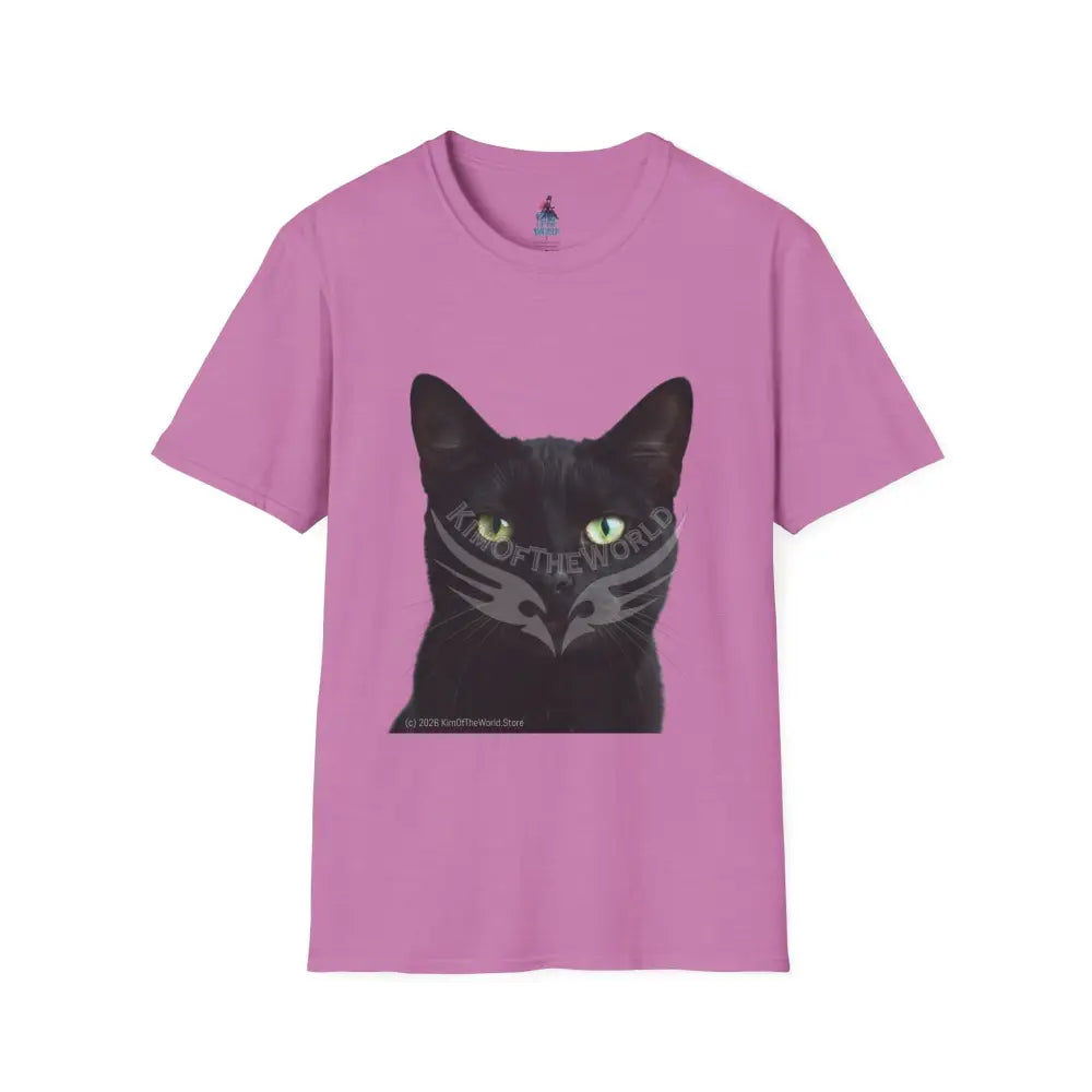 Black Cat Parent Tee - Softstyle T-Shirt Heather Radiant Orchid / S T-Shirt