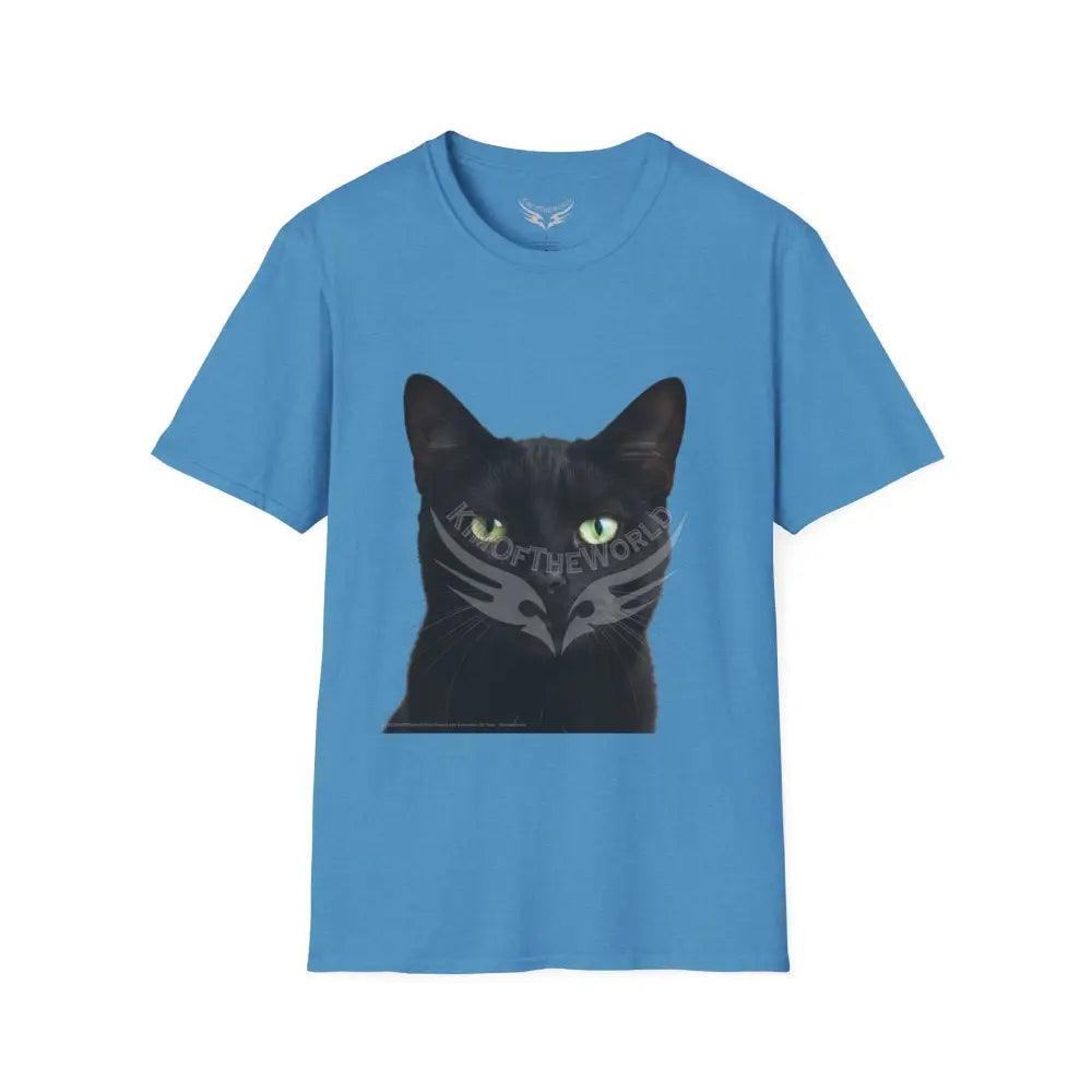 Black Cat Parent Tee - Softstyle T-Shirt Heather Sapphire / S T-Shirt