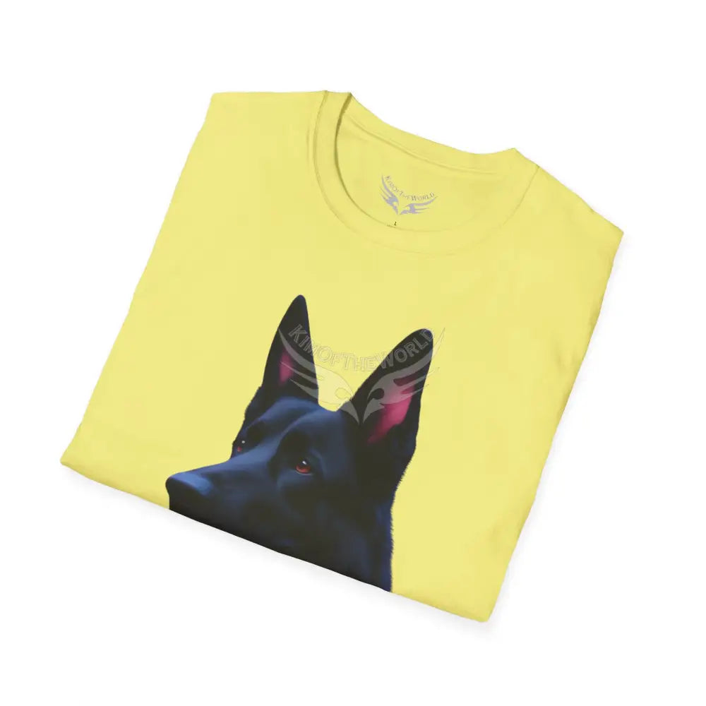 Black German Shepherd Parent Tee - Softstyle T-Shirt T-Shirt