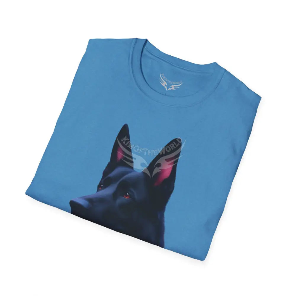 Black German Shepherd Parent Tee - Softstyle T-Shirt T-Shirt