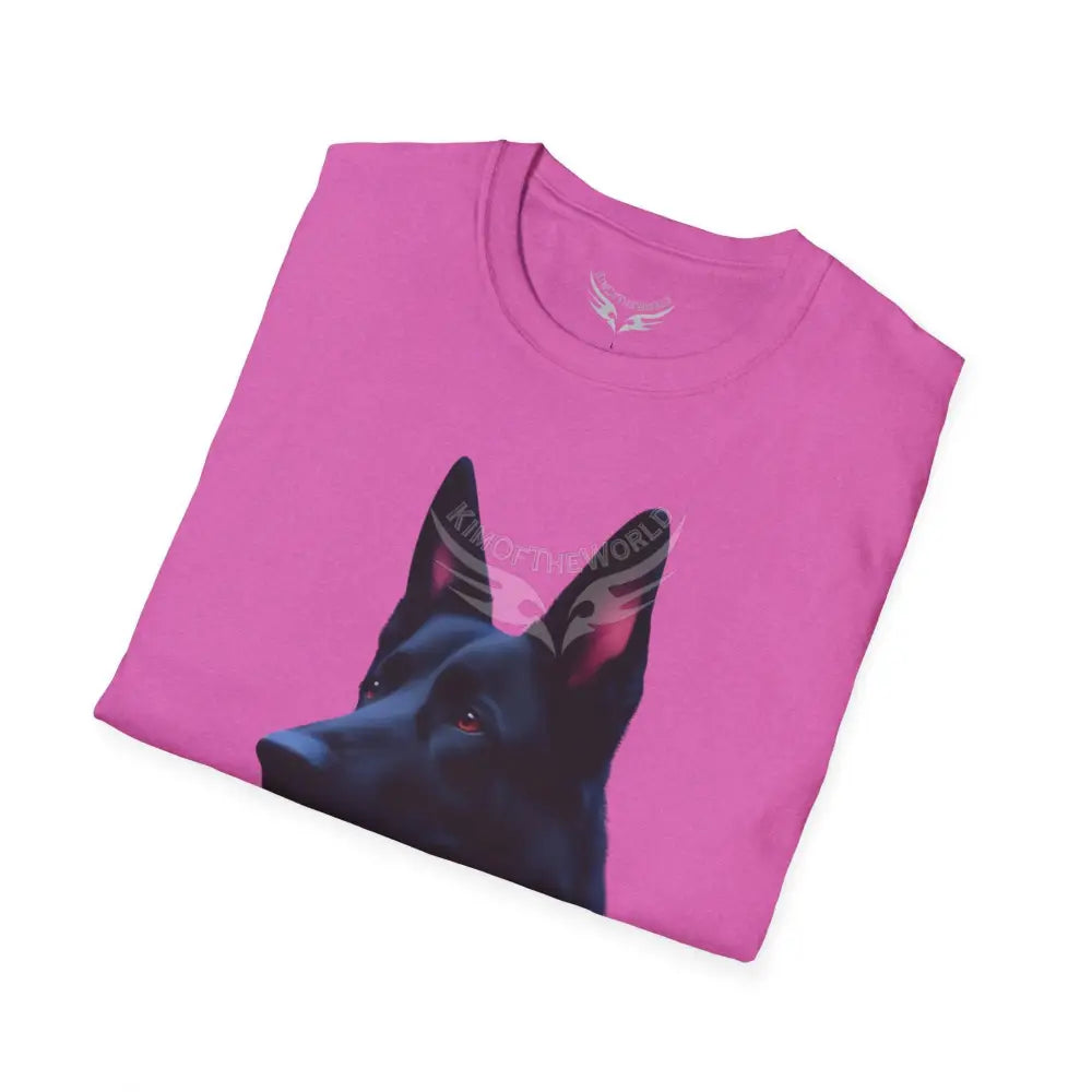 Black German Shepherd Parent Tee - Softstyle T-Shirt T-Shirt