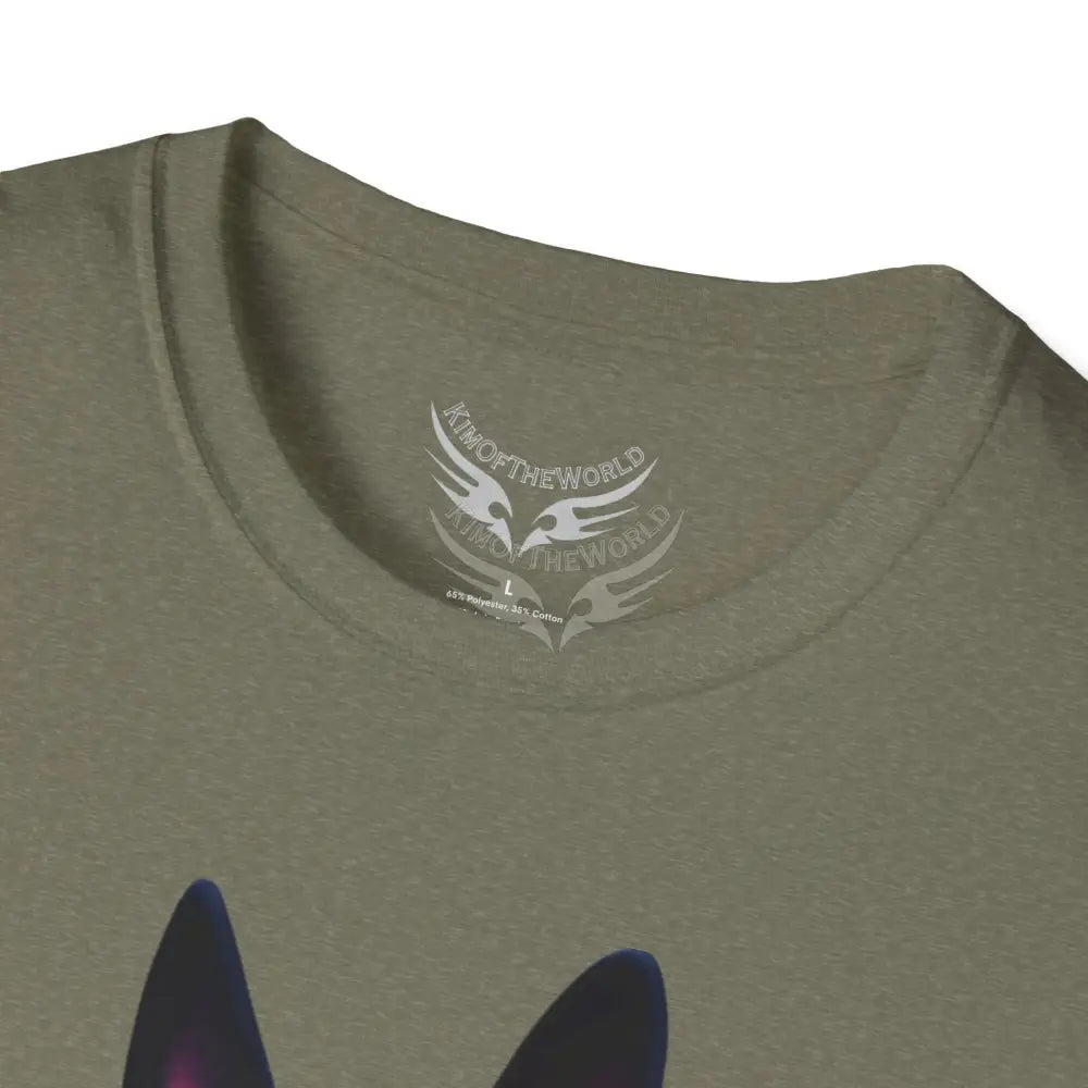 Black German Shepherd Parent Tee - Softstyle T-Shirt T-Shirt