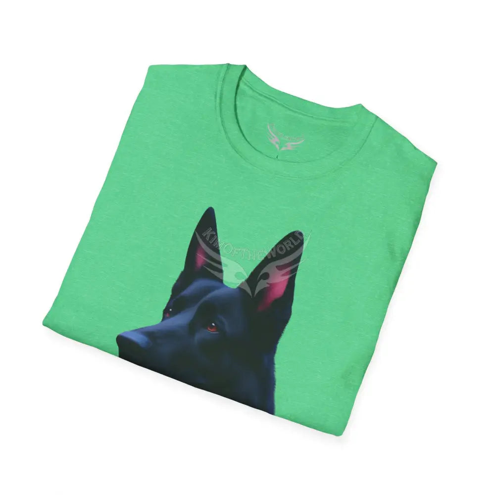 Black German Shepherd Parent Tee - Softstyle T-Shirt T-Shirt