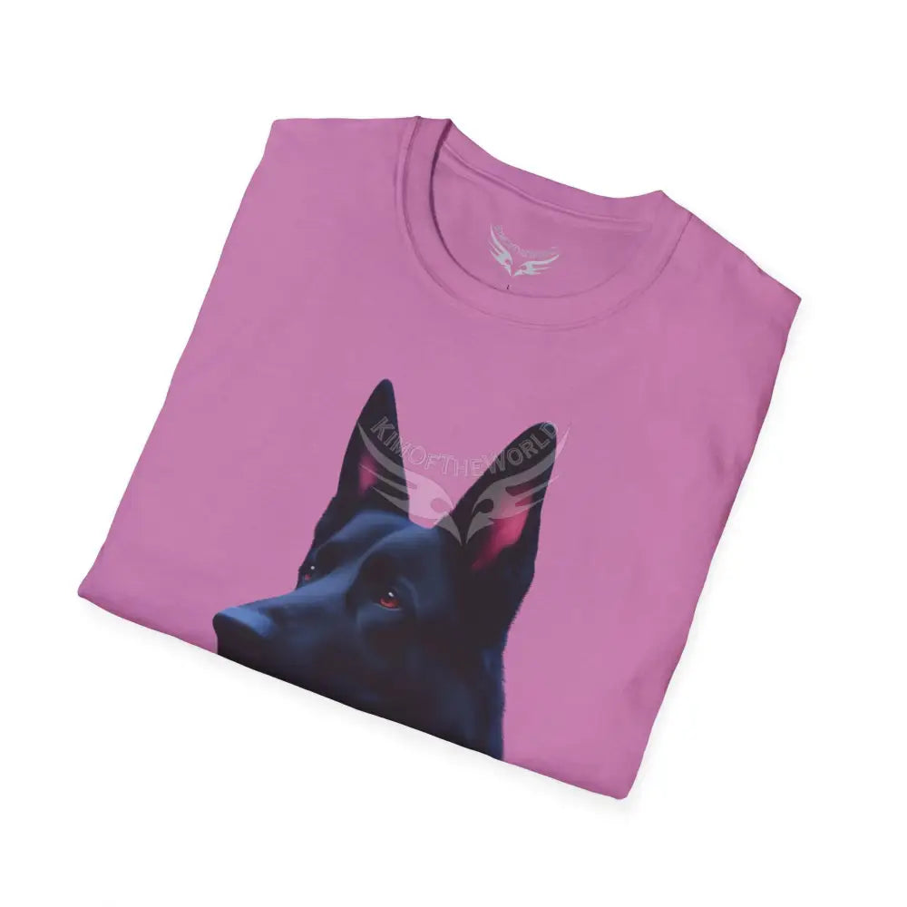 Black German Shepherd Parent Tee - Softstyle T-Shirt T-Shirt