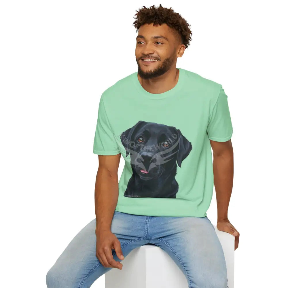 Black Labrador Retriever Dog Lab Parent Tee - Softstyle T-Shirt T-Shirt